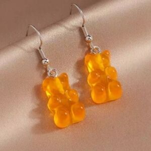 NWT Gummy Bear Earrings (Orange)